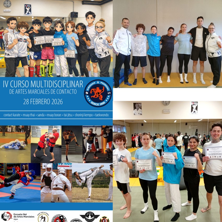 IV curso multidisciplinar de artes marciales de contacto.